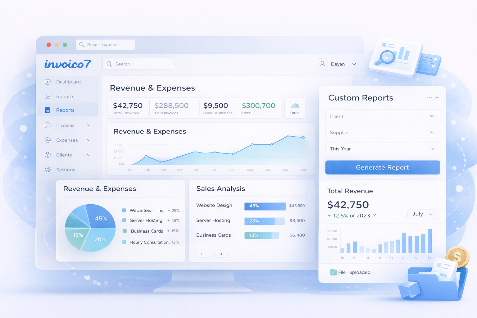 Analytics for a more successful business with Invoico7